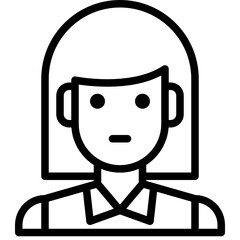 Avatar outline style icon