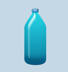 Blauen Flasche.