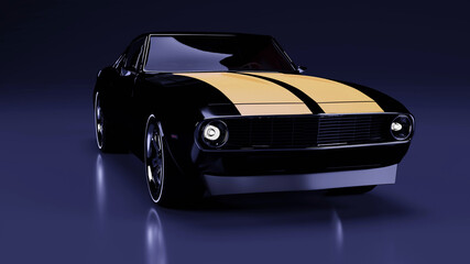 3d render of a car