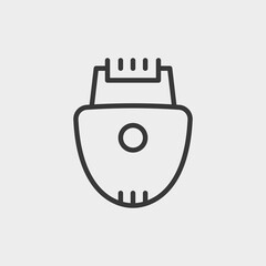 Shaving machine icon isolated on background. Epilator symbol modern, simple, vector, icon for website design, mobile app, ui. Vector Illustration