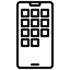 Dock outline style icon