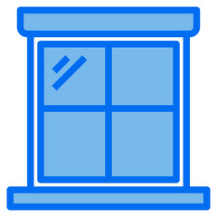 window blue line icon