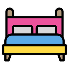 Bed line icon
