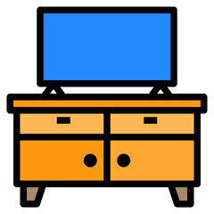 Desk line icon