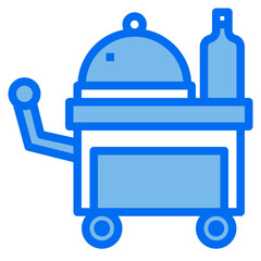 hotel_Hotel blue line icon