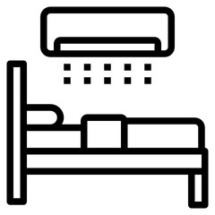 hotel_bed line icon