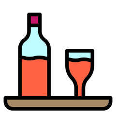 Drinking line icon