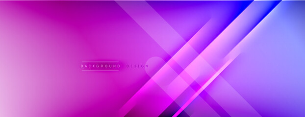 Abstract background - lines composition created with lights and shadows. Technology or business digital template. Trendy simple fluid color gradient abstract background with dynamic