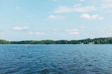 Finnish lake scenery during summer
