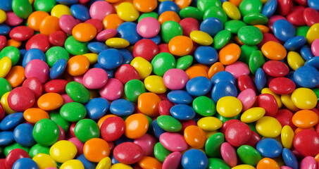Fototapeta na wymiar Colorful Chocolate Candy