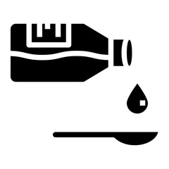 drug glyph icon