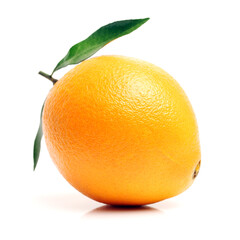 Orange fruit isolated on white background 