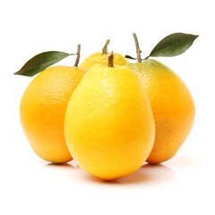Orange fruit isolated on white background 