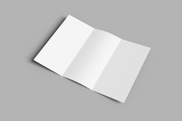 Trifold brochure mockup