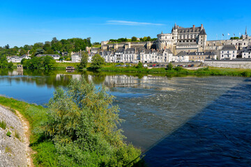 River Loire at Amboise, a commune renowned for its magnificent castle, in the Indre-et-Loire department in central France. 