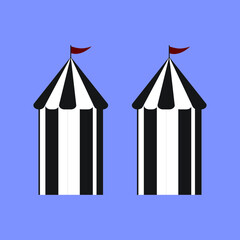 illustration of a circus show tent
