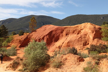 red rock canyon from the Roussillon Ocres