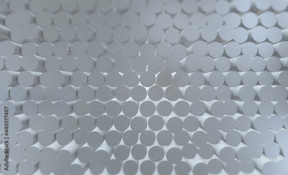 Poster three dimensionalabstract circles random background.