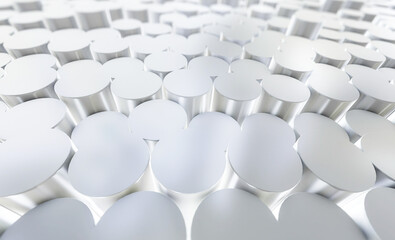 Obraz premium Three dimensionalAbstract circles random background. 