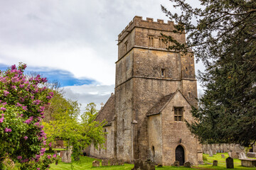 Fototapeta na wymiar St Mary Magdalene a 12th Century church in Tormarton which is a village in South Gloucestershire, England, United Kingdom