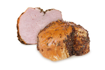 ham on isolated white background