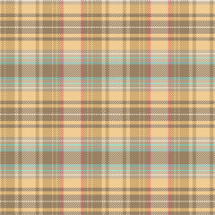 Plaid seamless patterns set. Fashion textile cloth, plaid fabric, vector illustration.
