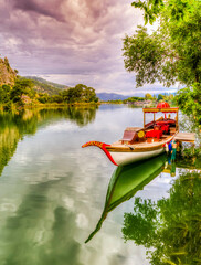 Dalyan canal view. Dalyan is populer tourist destination in Turkey.