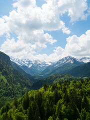 Fototapeta premium Allgäuer Bergwelt