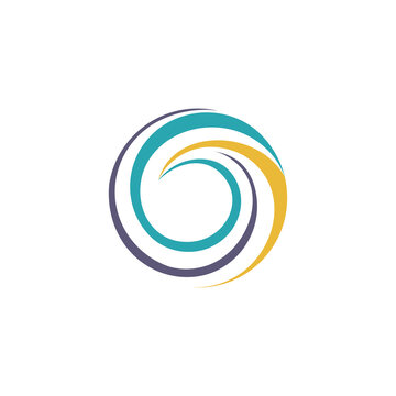 circle sphere logo icon,global abstract circular waves elements logo symbol icon