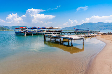 Iztuzu Beach is populer tourist destination in The Turkey.