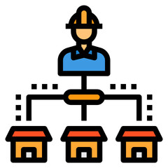 Construction filled outline icon