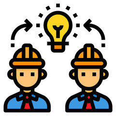 Engineer filled outline icon