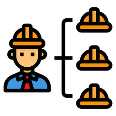 Engineering filled outline icon