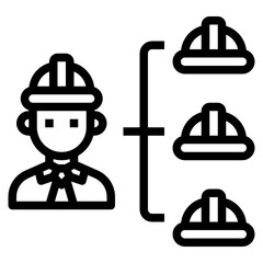 Engineering outline icon