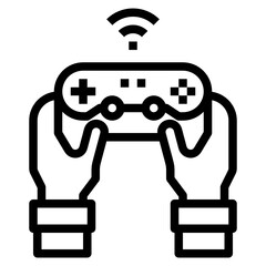 Video Game outline icon