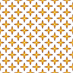 Color pattern texture. Colorful ornamental graphic design. Mosaic ornaments. Pattern template. Vector illustration.