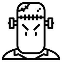 Frankenstein line icon
