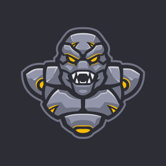 Robot Army Mascot E-sports Logo Character