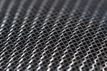 Texture of  stainless  steel  grill 