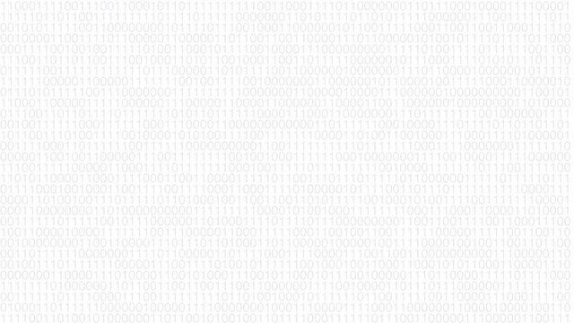 Binary code background with digital information concept, Abstract background or foreground with binary code. Digits 0 1 changes randomly.