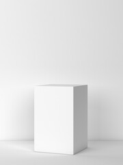 Simple podium as a showcase for products