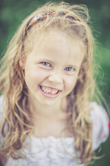 Obraz premium dreamy portrait of a young girl outdoor