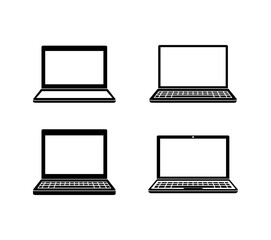 laptop computer icon collections, vector image