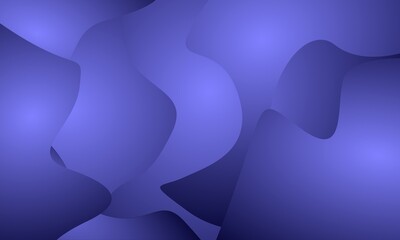 Random Wave Luxury Dark Blue Gradient