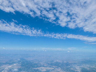 Blue sky and white clouds 