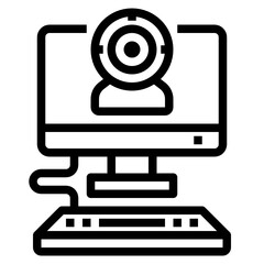 Security Camera outline icon