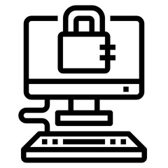 Security outline icon