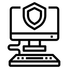 Security outline icon