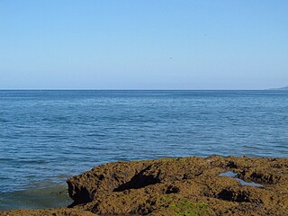 Rocky area in Maitencillo beach, Chile, South America