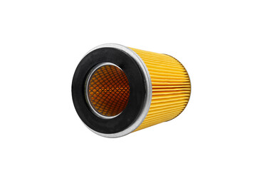 Auto parts accessories : Oil , fuel or air filter for engine car isolated on white background..